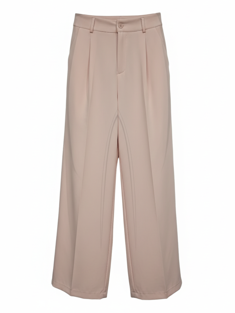 Pantalone Iris palazzo – Rosa cipria donna