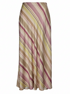 Gonna Aura lunga a righe – Multicolor pastello donna