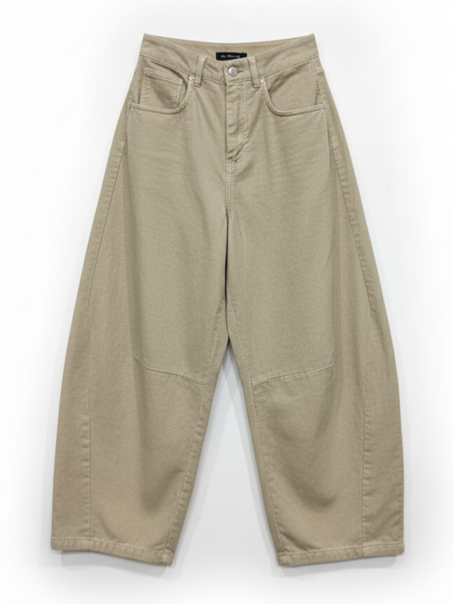 Pantalone Olivia in cotone - Beige donna