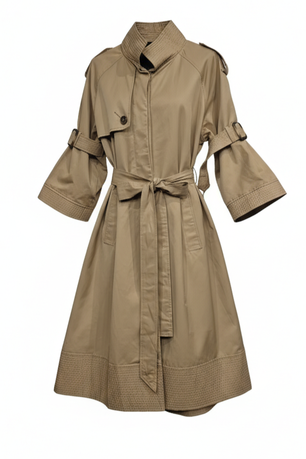 Trench Victoria con cintura e manica regolabile – Beige donna