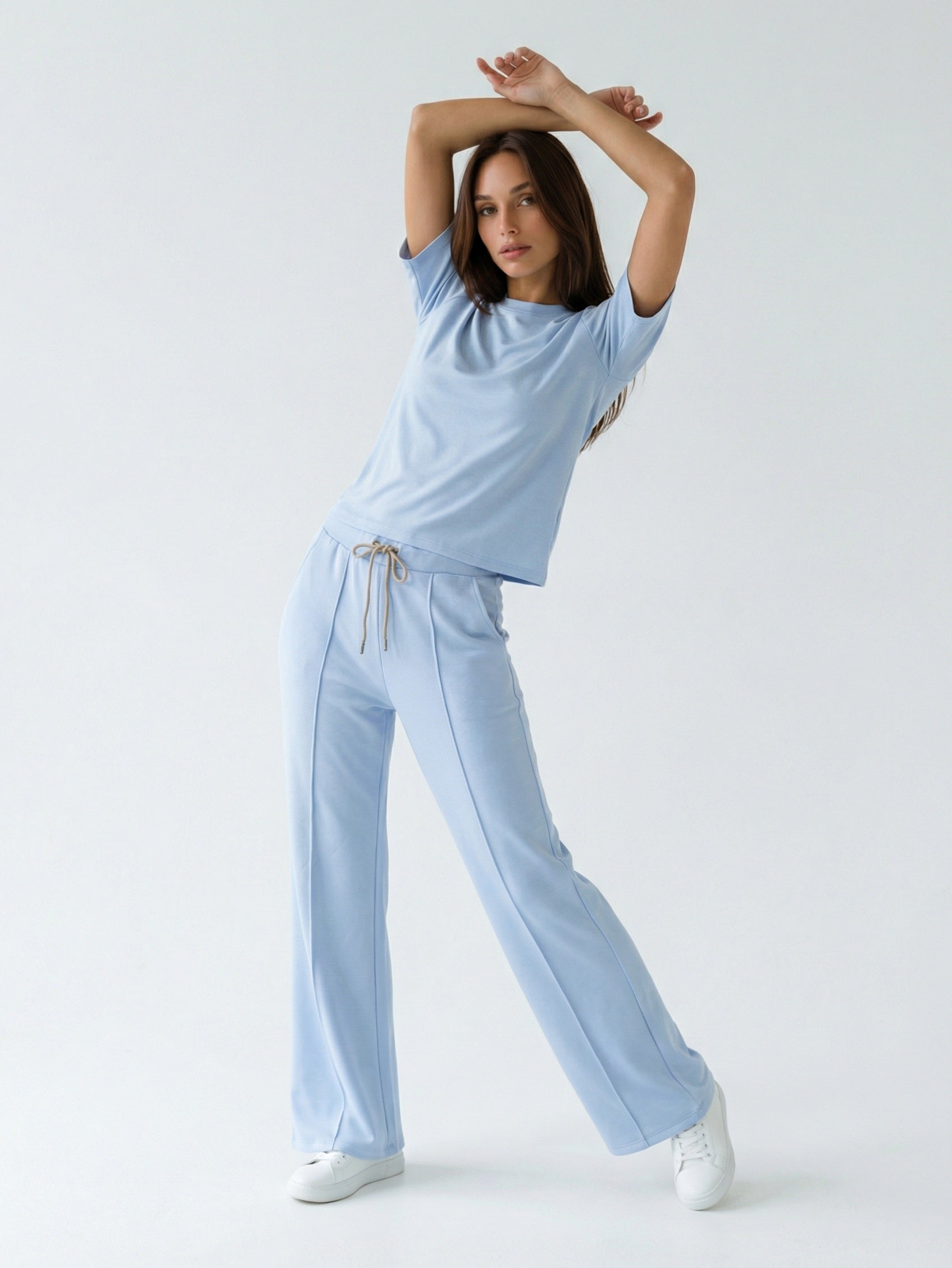 T-shirt Isabella Comfort – Azzurro donna