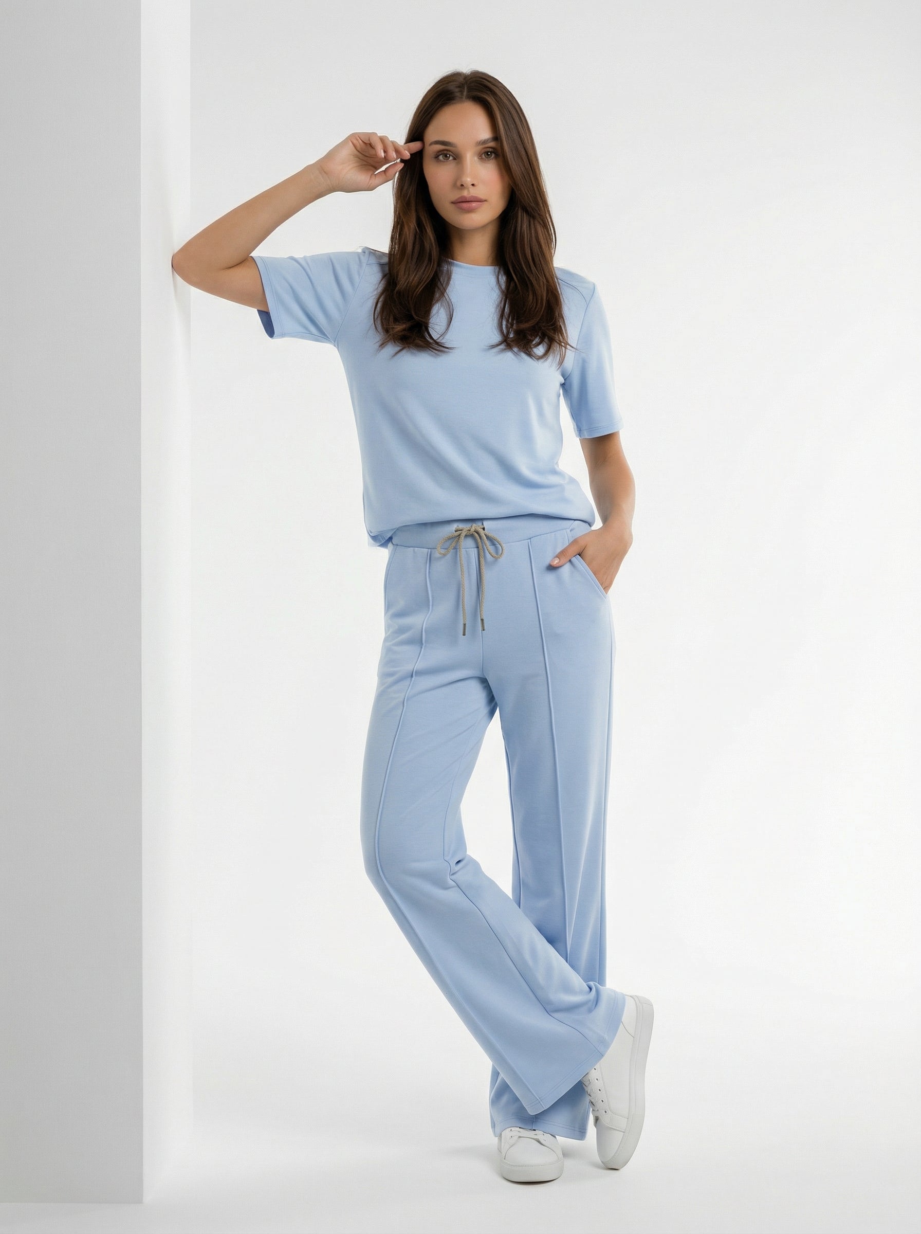 T-shirt Isabella Comfort – Azzurro donna