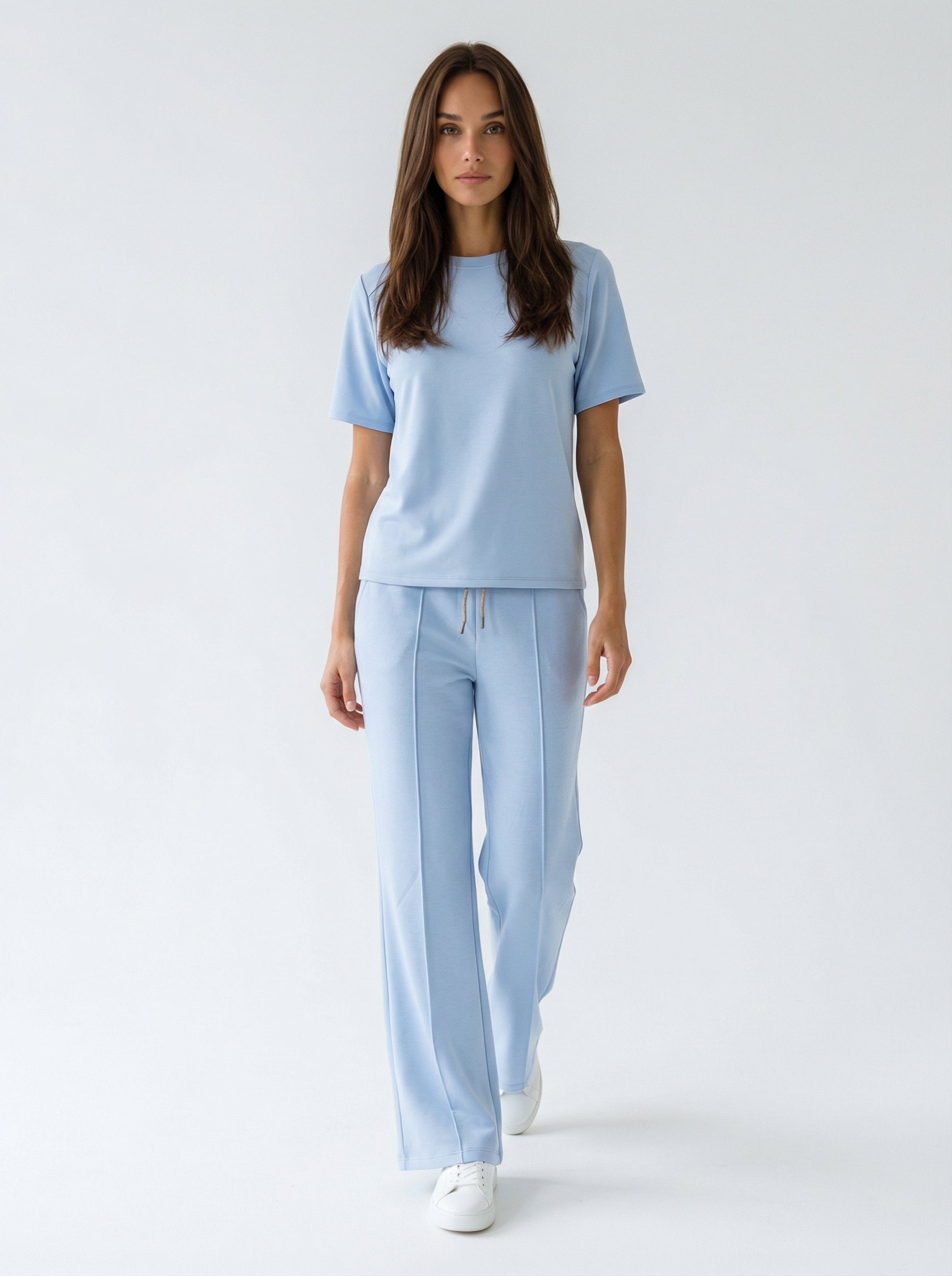 T-shirt Isabella Comfort – Azzurro donna