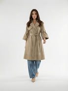 Trench Victoria con cintura e manica regolabile – Beige donna