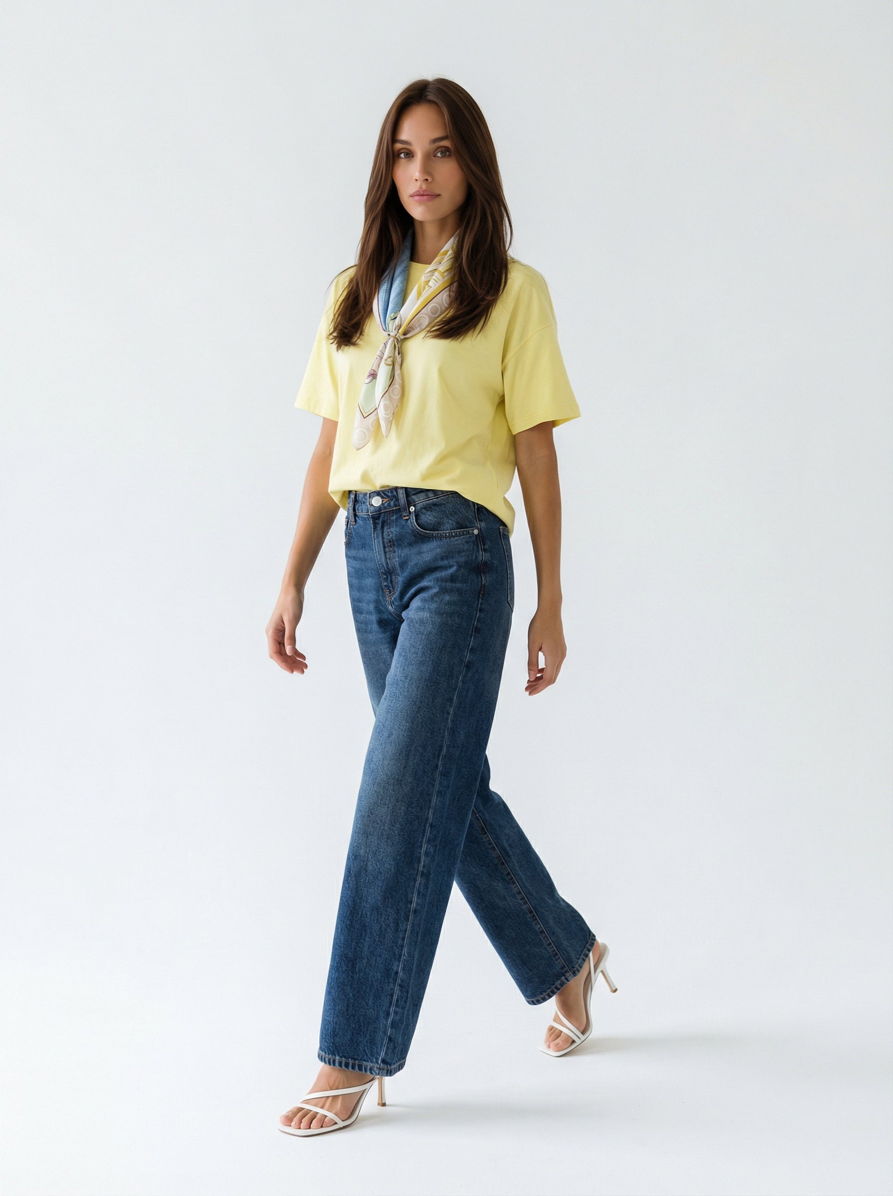 Jeans Marta – wide leg denim medio donna