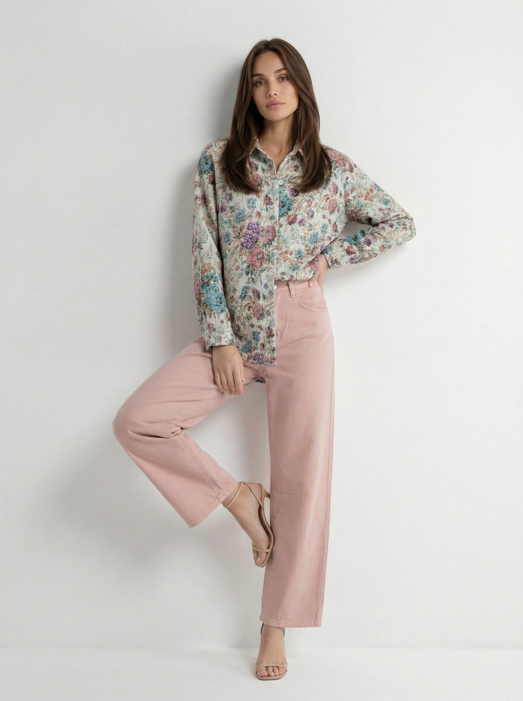 Pantalone Olivia in cotone - Rosa donna