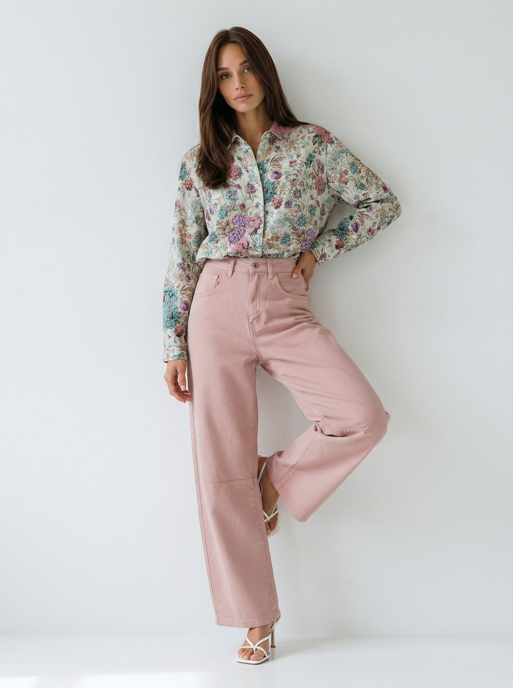 Pantalone Olivia in cotone - Rosa donna