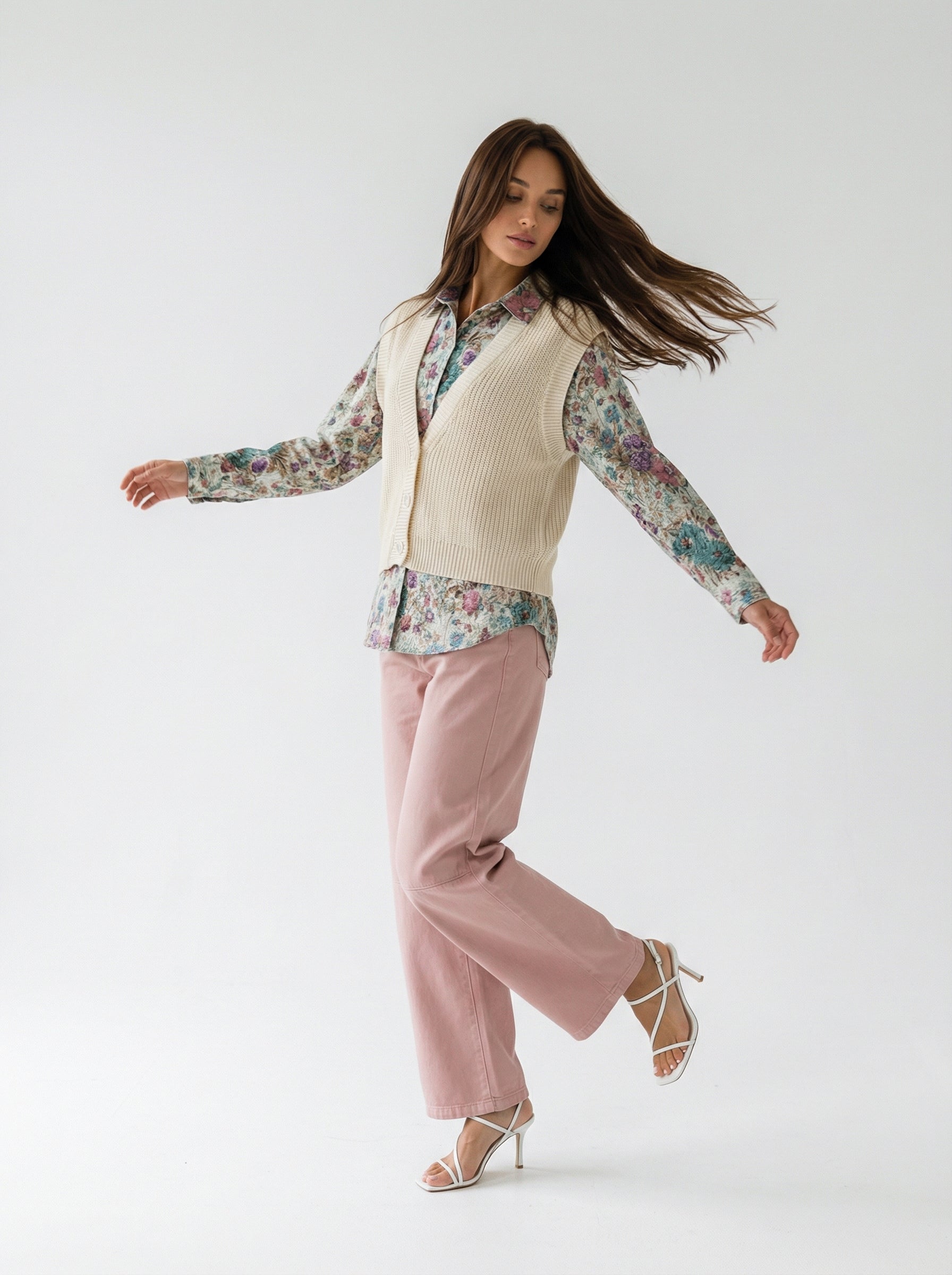 Pantalone Olivia in cotone - Rosa donna
