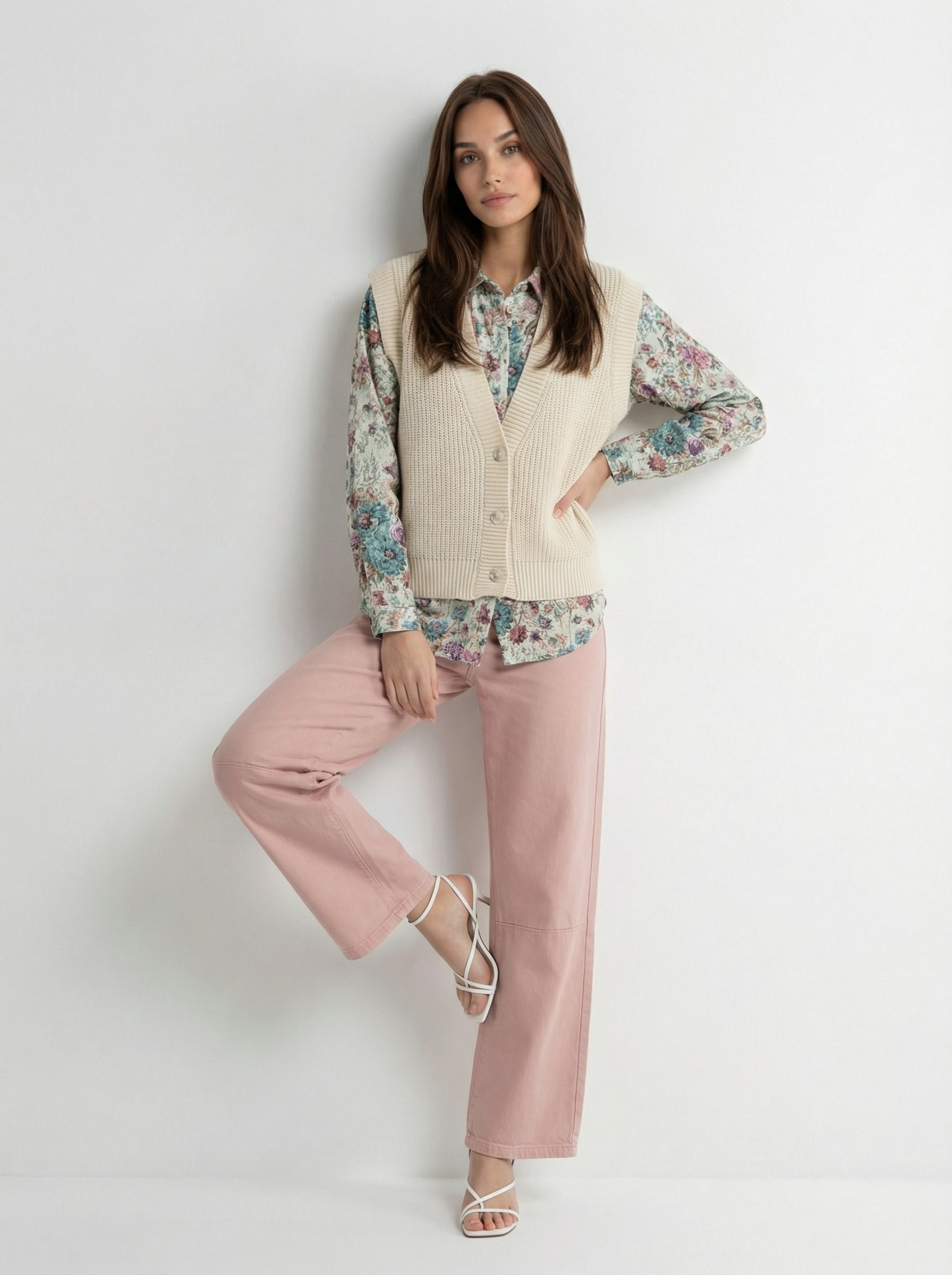 Pantalone Olivia in cotone - Rosa donna