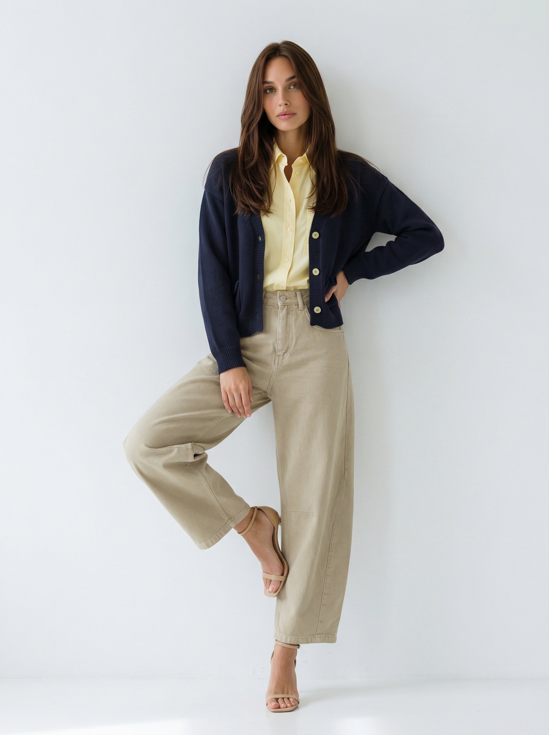 Cardigan Livia in maglia – Blu donna