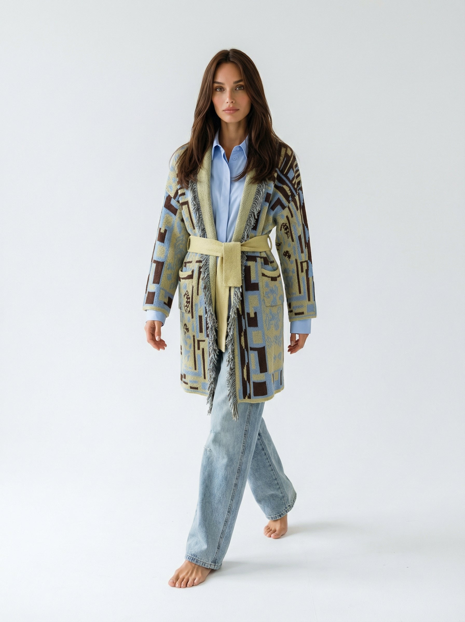 Jeans Chloe wide leg – Denim chiaro donna