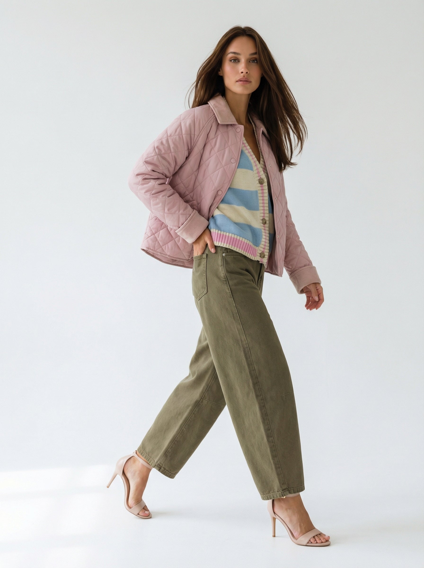 Trapuntina Iris leggera imbottita – Rosa donna