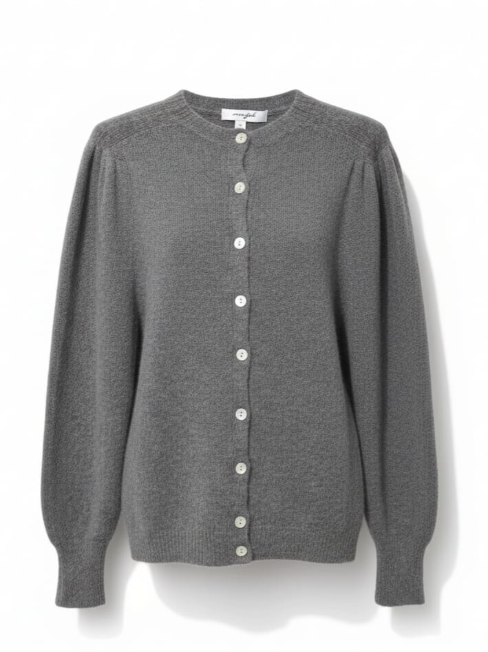 Mavi – Cardigan morbido in lana Grigio donna