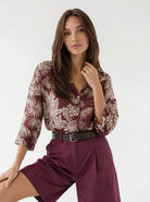 Bermuda Capri - Bordeaux donna