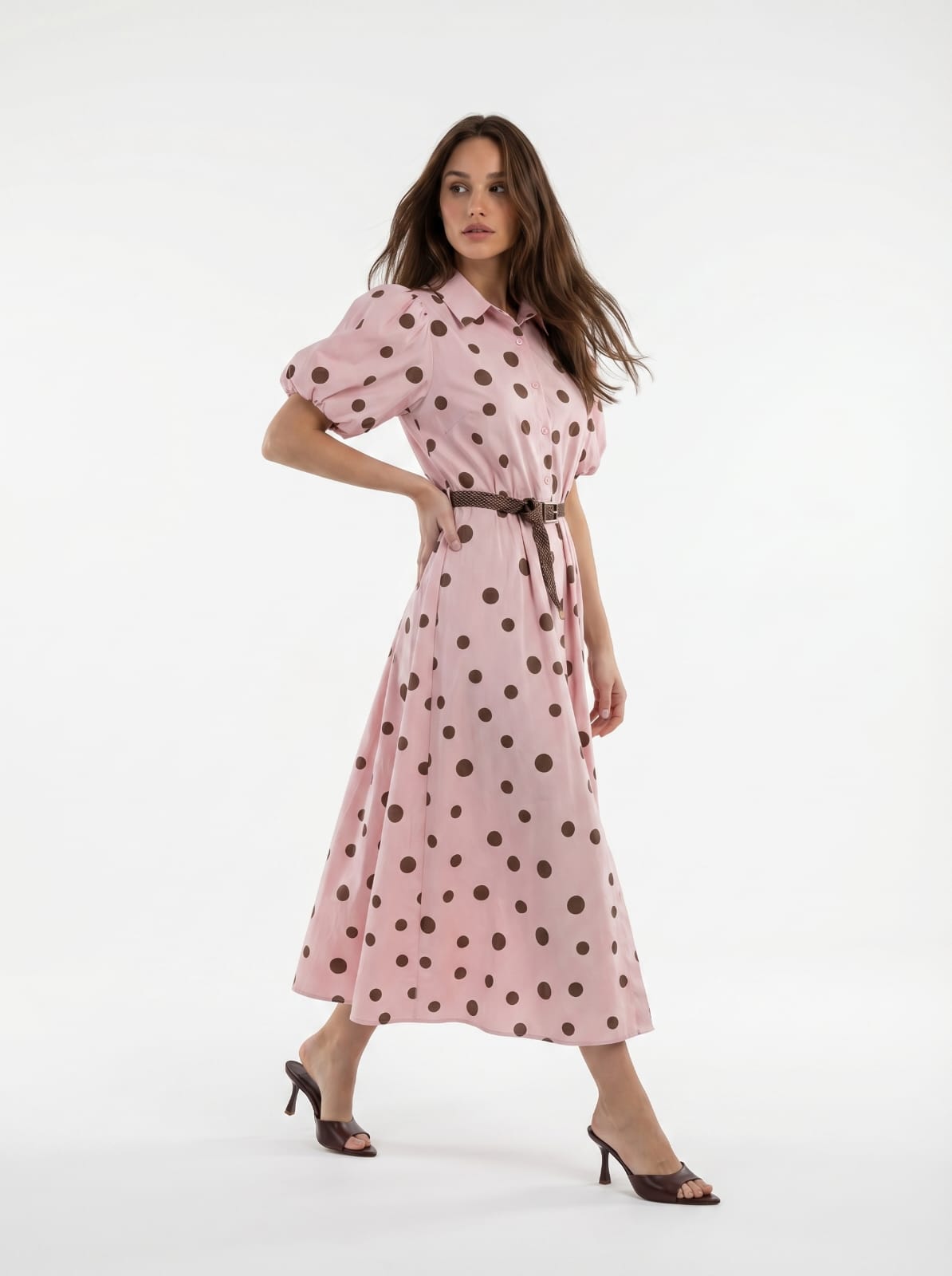 Abito Miravel - Rosa pois donna