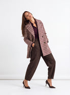Cappotto Maïwenn – Fantasia Check Capispalla donna
