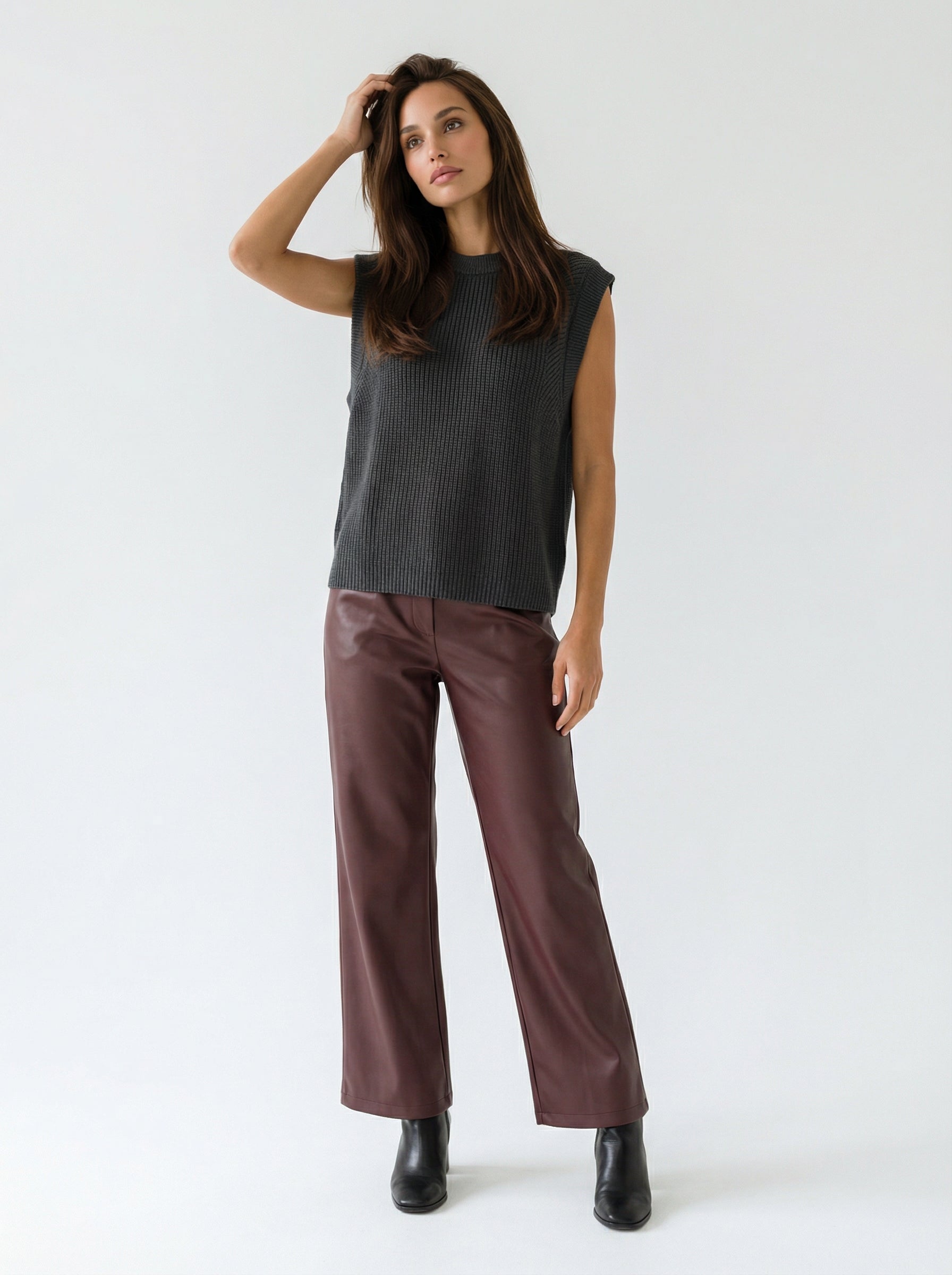 Elisabetta – Gilet morbido in lana Nero donna