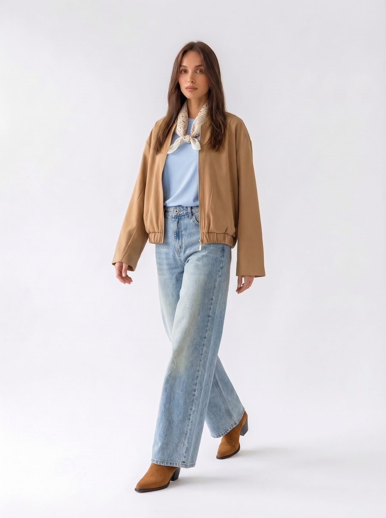 Bomber Noma - cuoio donna