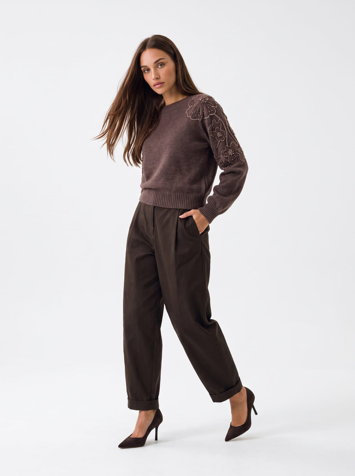 Pullover Cléophée - Marrone Maglia donna
