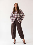 Camicia Althéa – Panna / Bordeaux Camicia donna