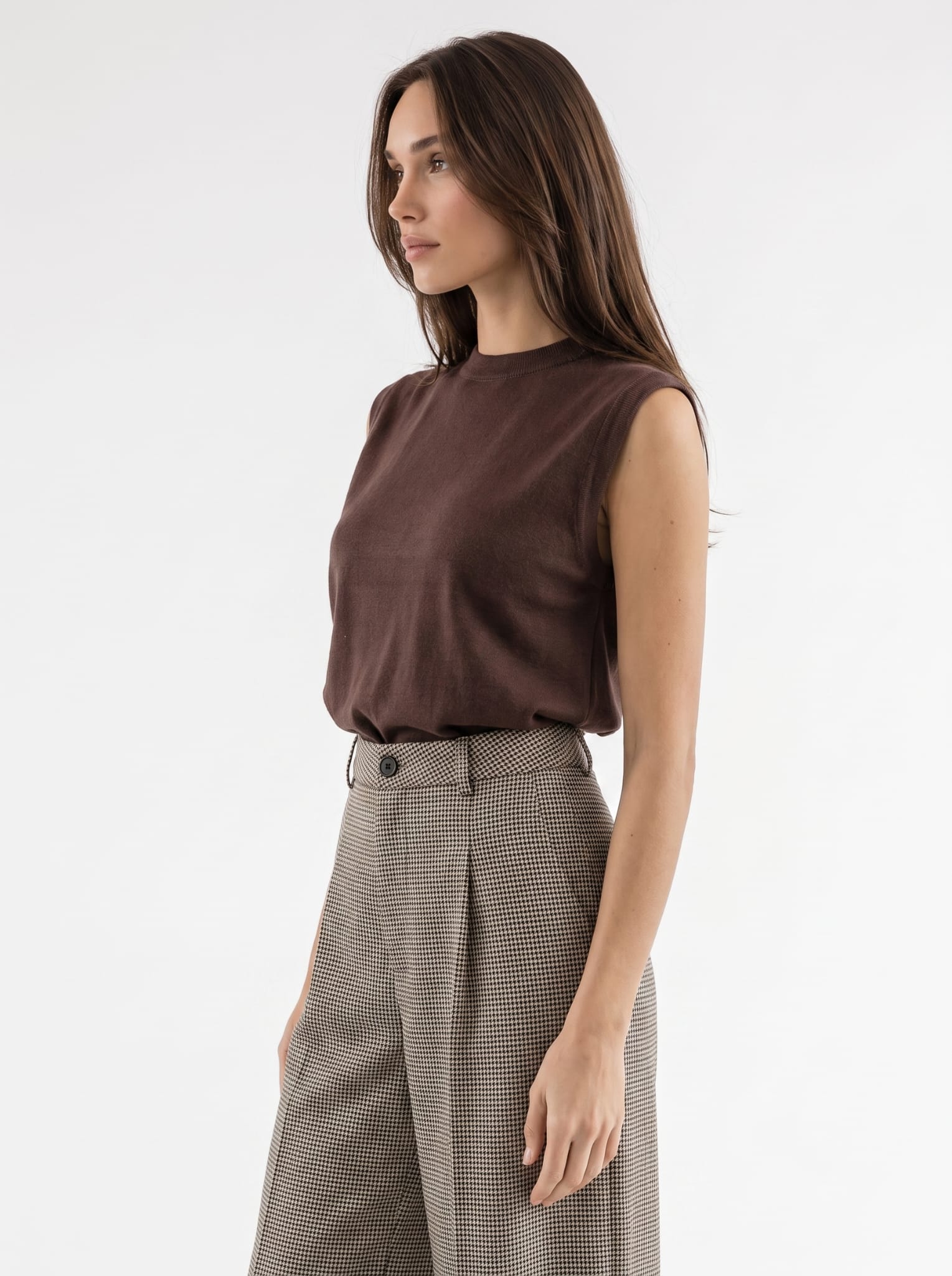 Smanicato Aveline - Cacao Maglia donna