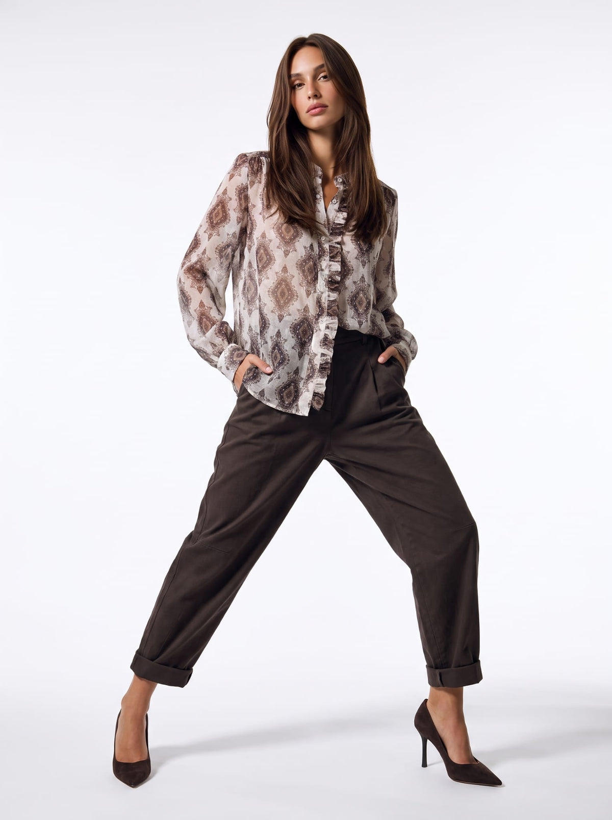Camicia Ondine – Burro multicolor Camicia donna