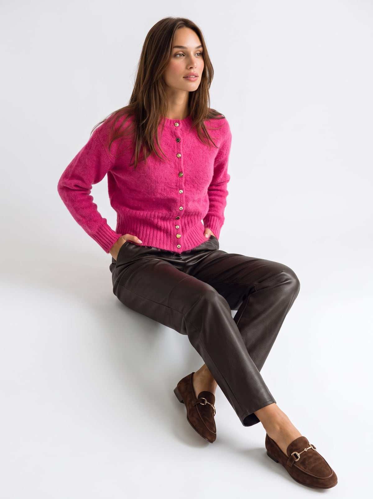 Cardigan Elvira - Fucsia Maglia donna