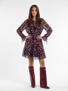 Abito Léontine – Bordeaux Multicolor Abito donna