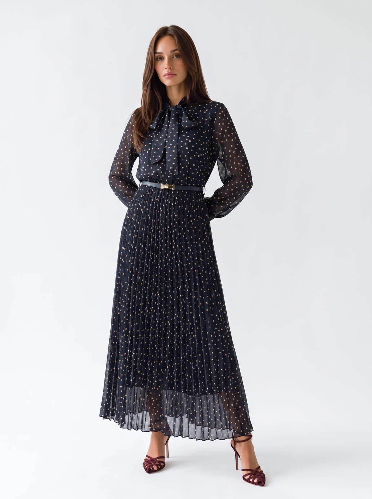 Abito Céliane – Blu a pois Abito donna