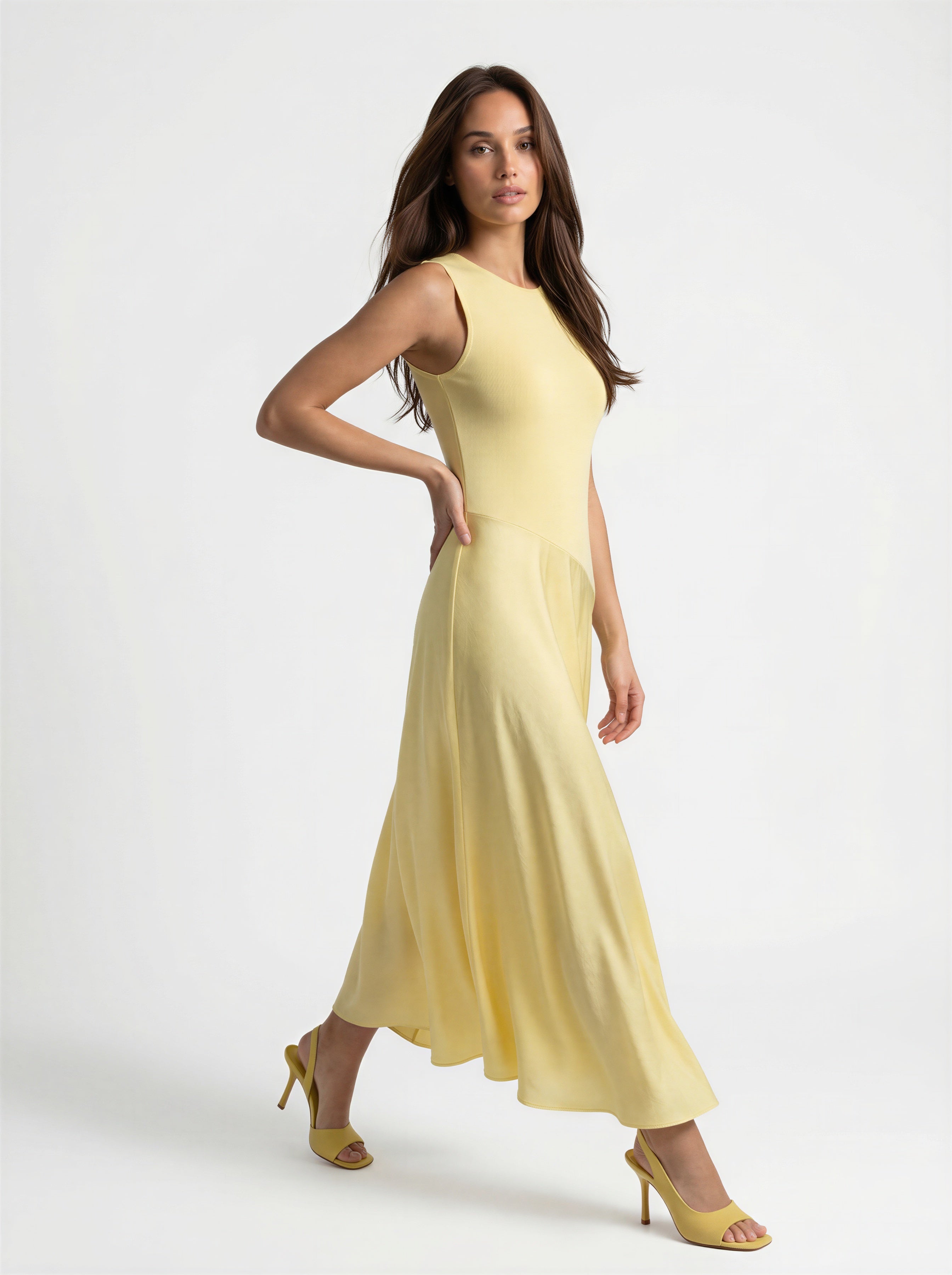 Abito Solira- Giallo burro donna