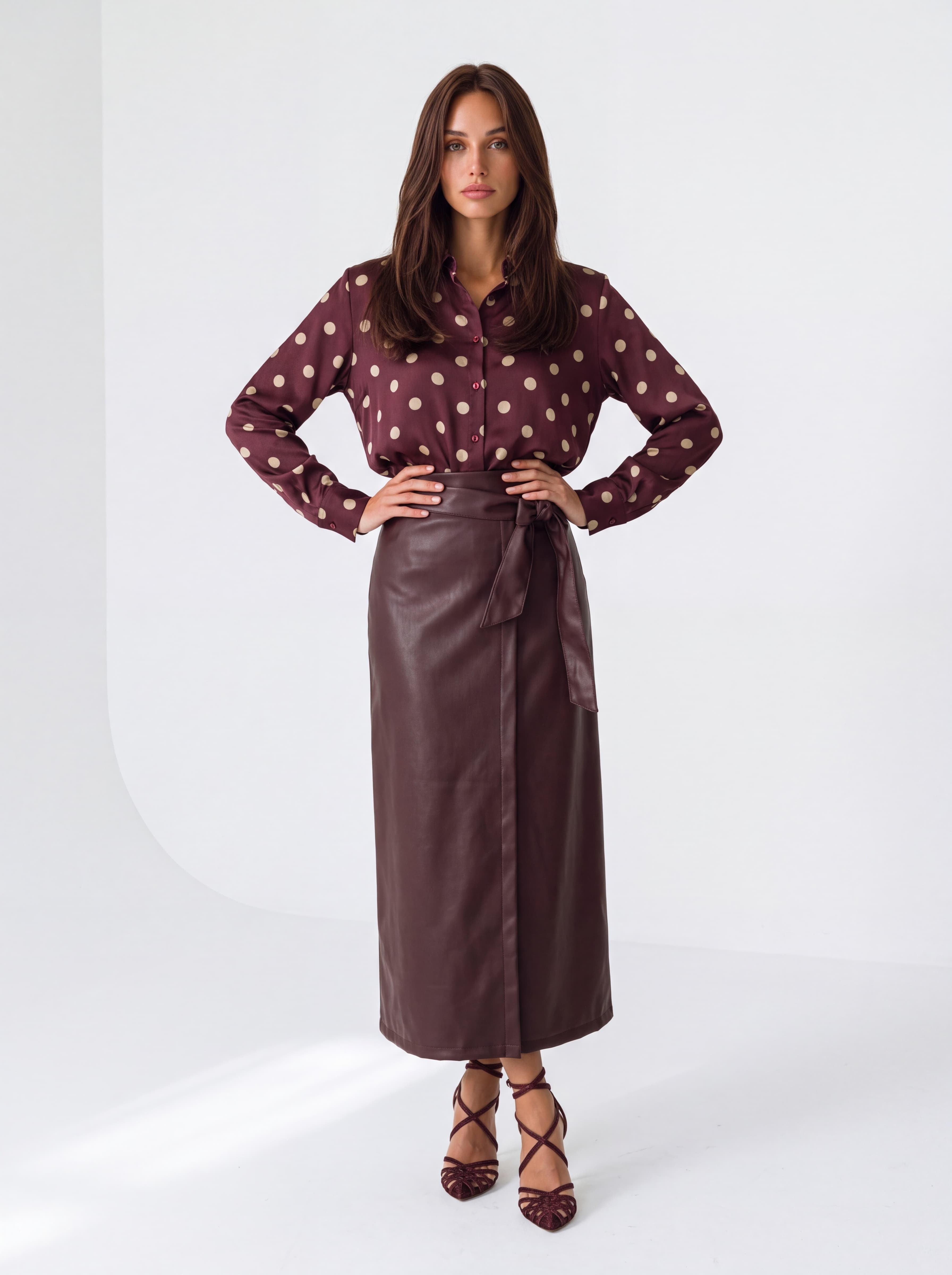 Camicia Eulalie – Bordeaux Camicia donna