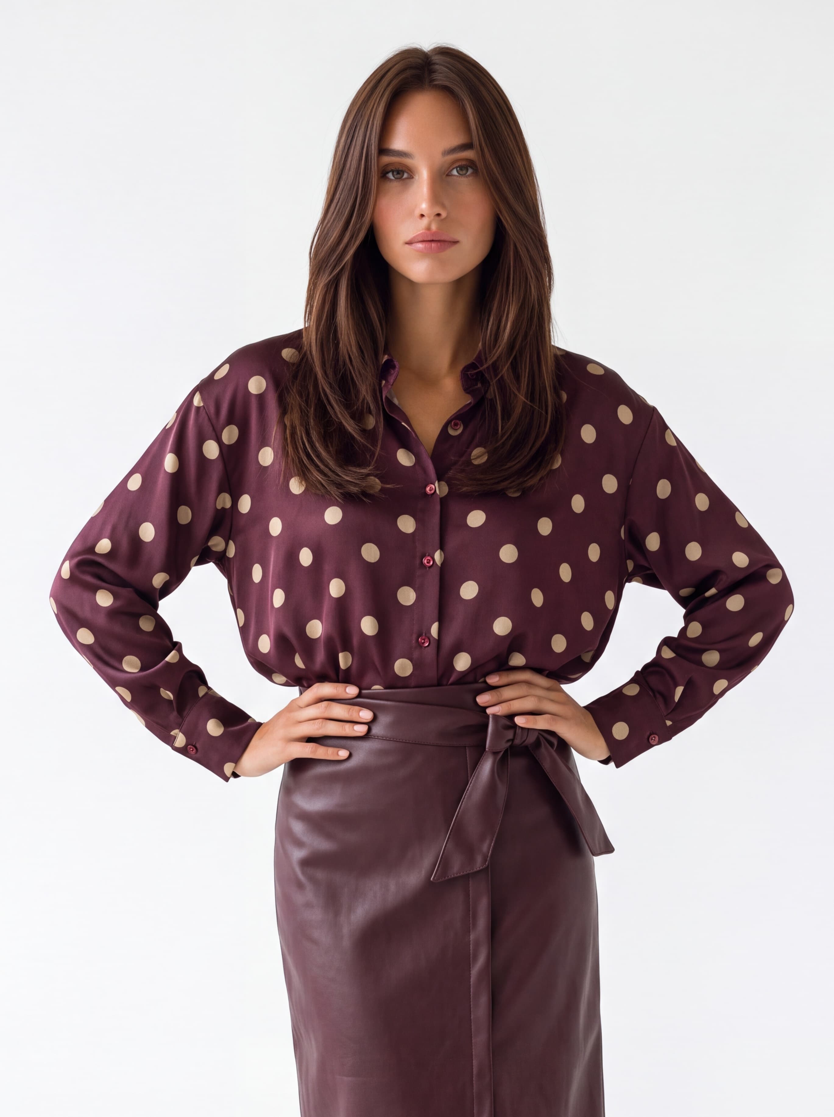 Camicia Eulalie – Bordeaux Camicia donna