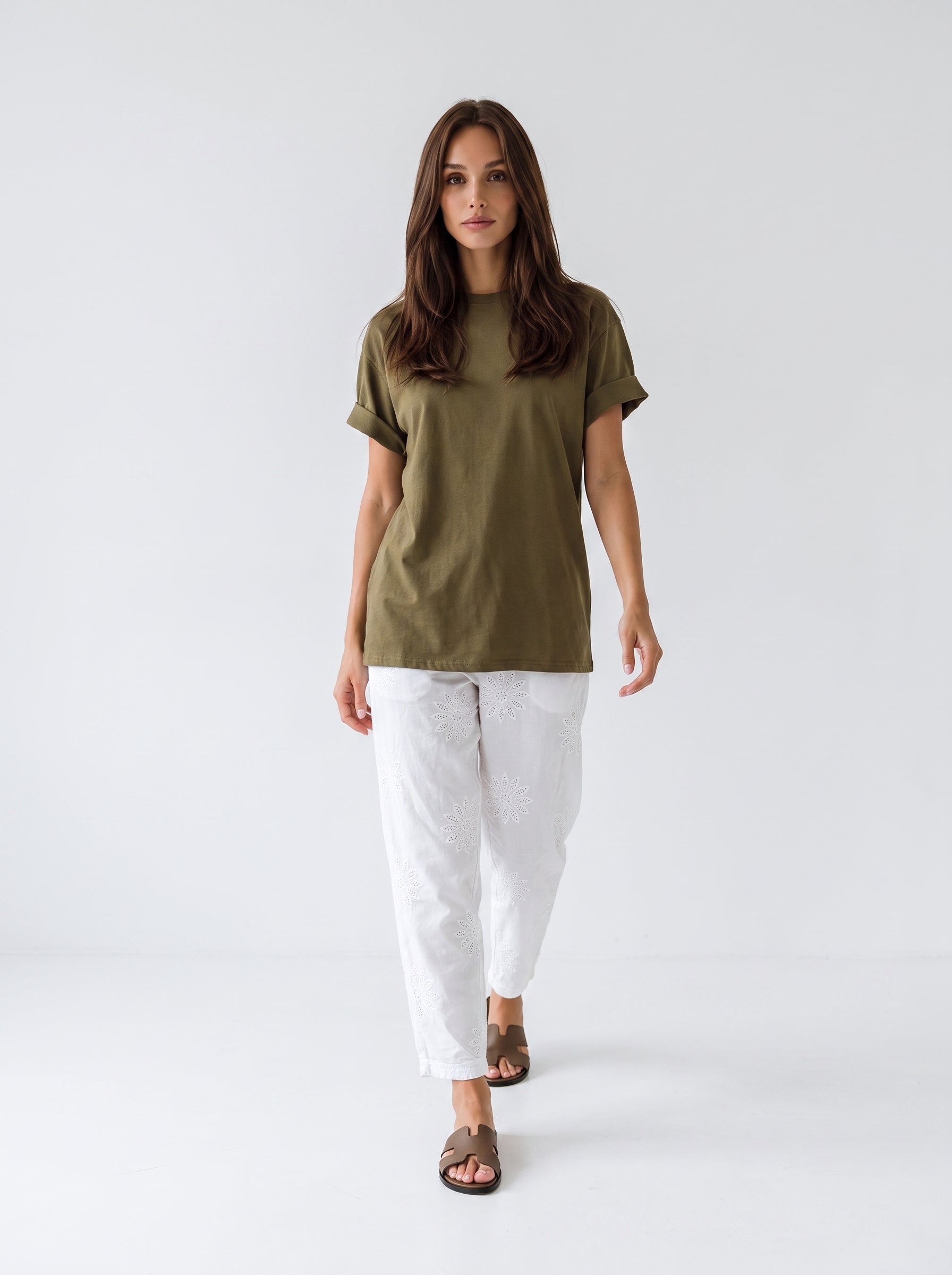 T-Shirt Brooklyn - Verde donna