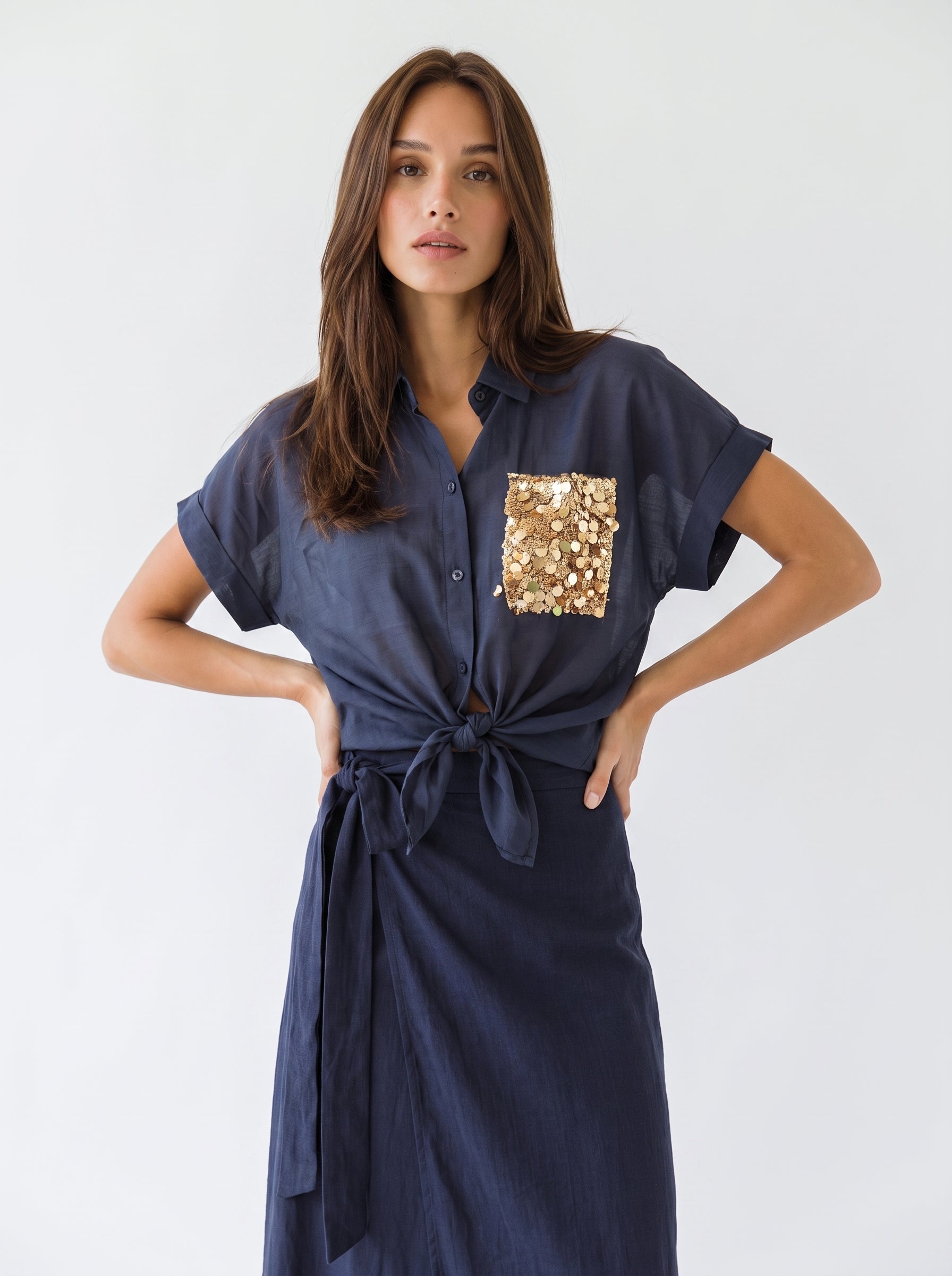 Camicia Samara - Blu donna