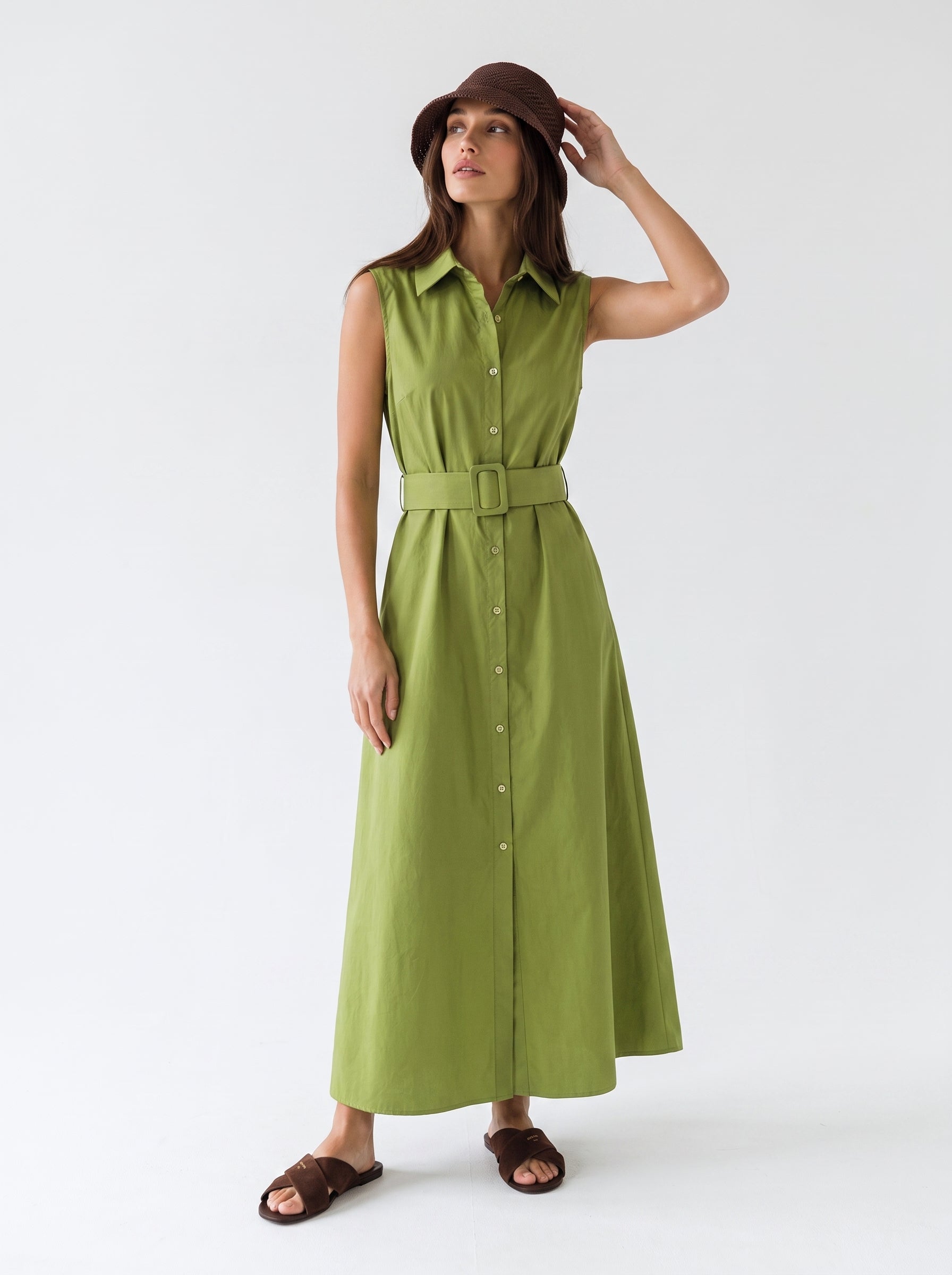 Abito Chemisier Olive - Verde Pistacchio donna