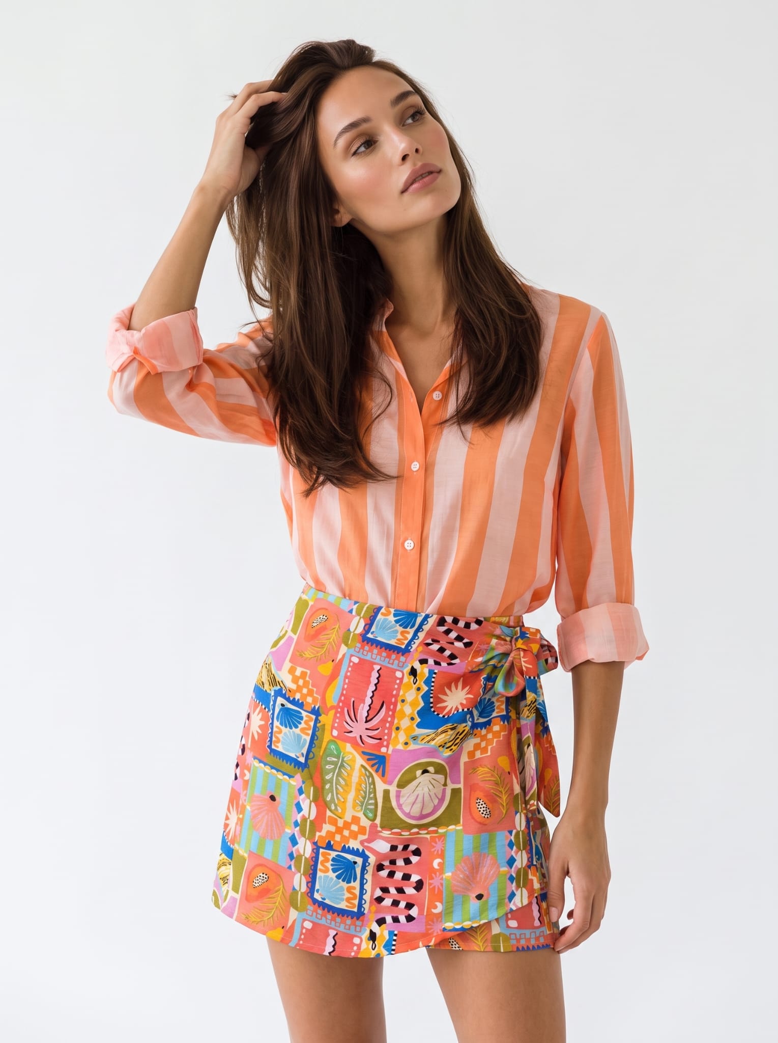 Camicia Elowen - Arancione donna