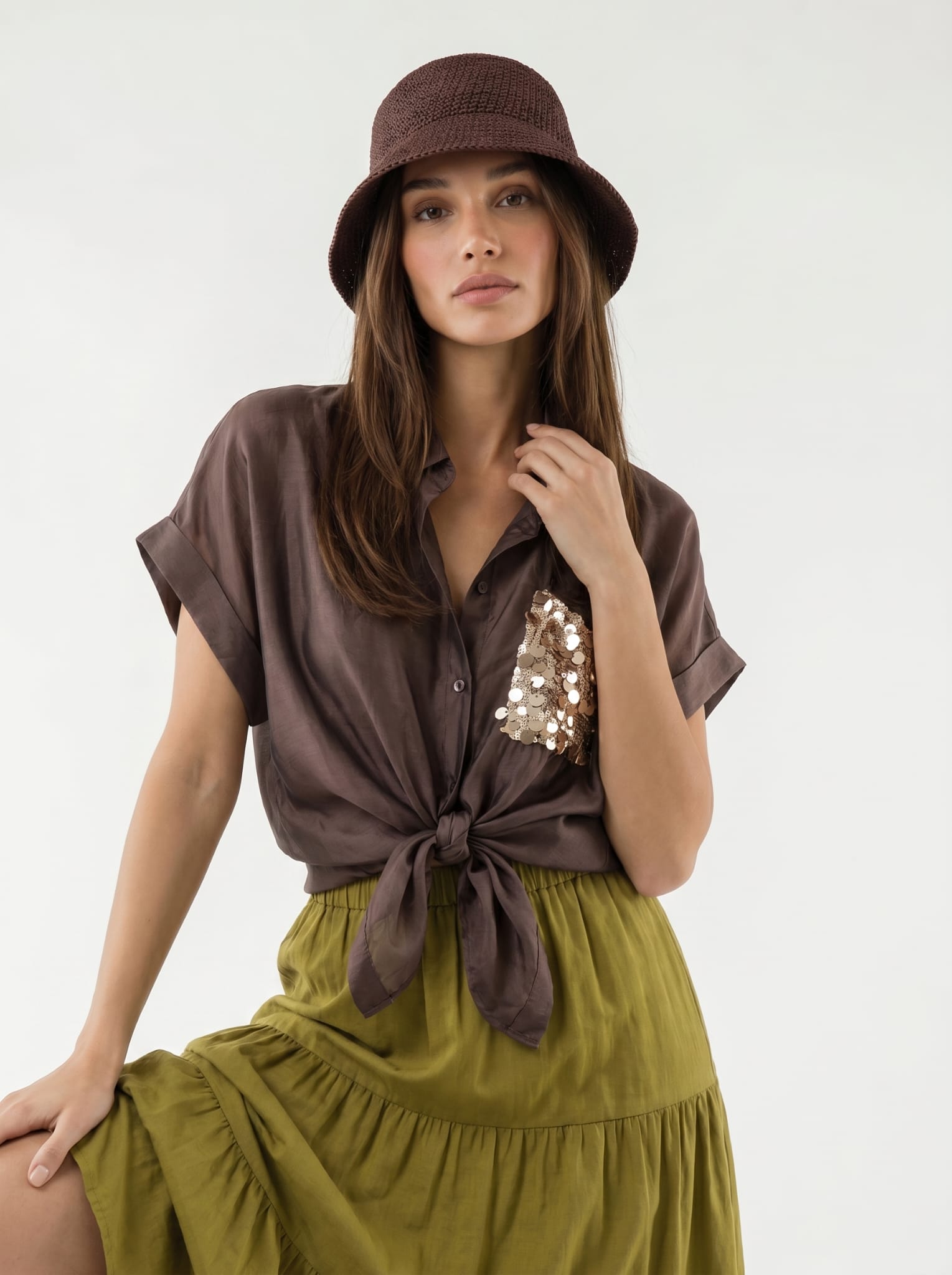 Camicia Samara - Marrone donna