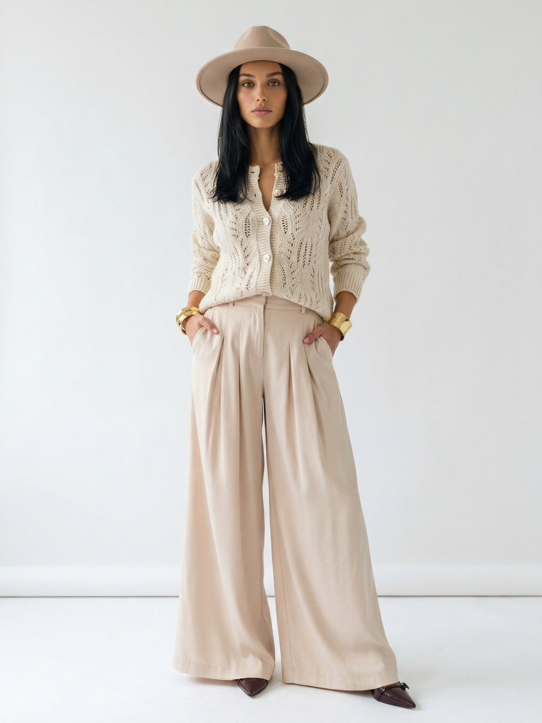 Pantalone Venere - Panna donna