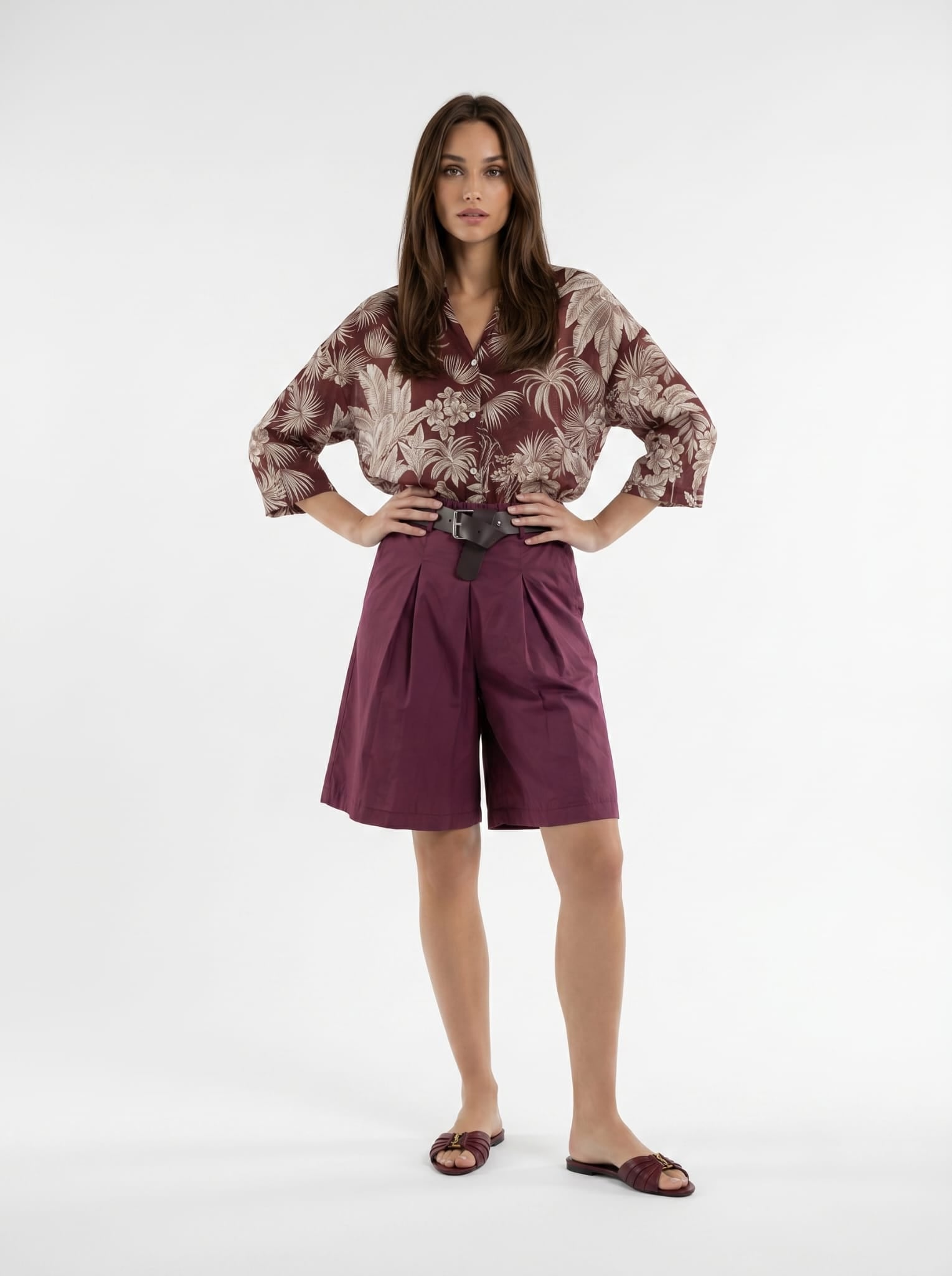 Bermuda Capri - Bordeaux donna