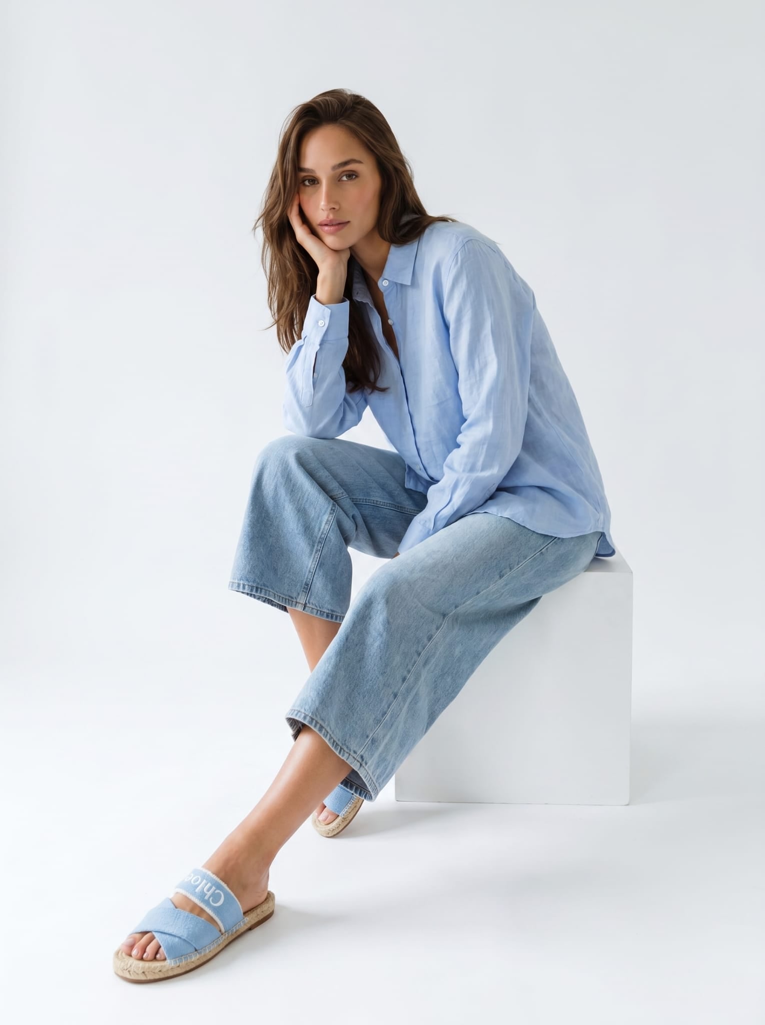 Camicia Lunaria - Azzurro donna