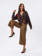 Cardigan Olympe - Marrone Cardigan donna
