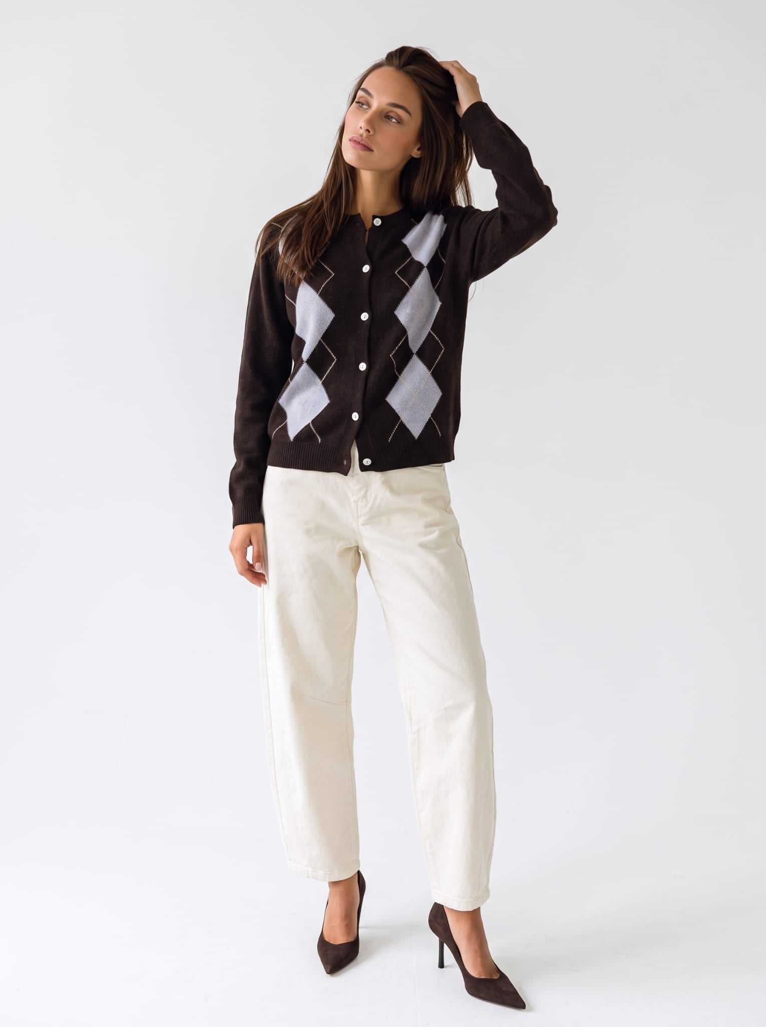 Cardigan Capucine – Marrone Cardigan donna
