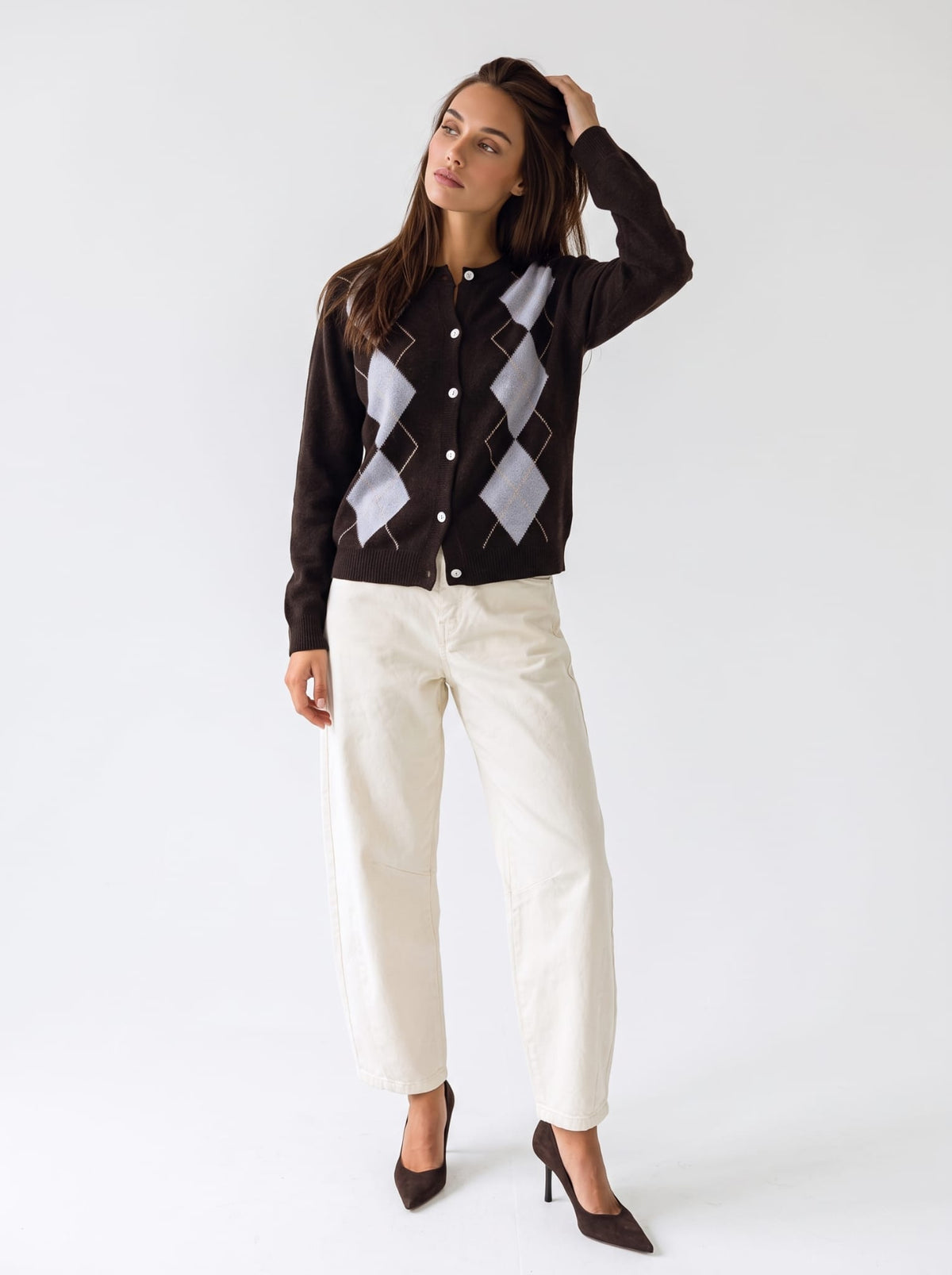 Cardigan Capucine – Marrone Cardigan donna