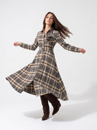 Chemisier Ottavia - Check Beige Abito donna