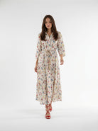 Abito Florelle chemisier in mussola - Burro Fiori multicolor donna