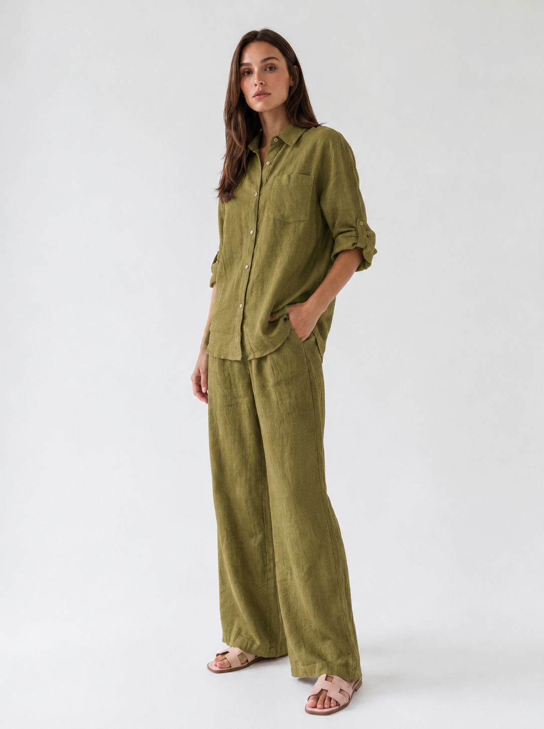 Coordinato Malaga - Verde olio donna