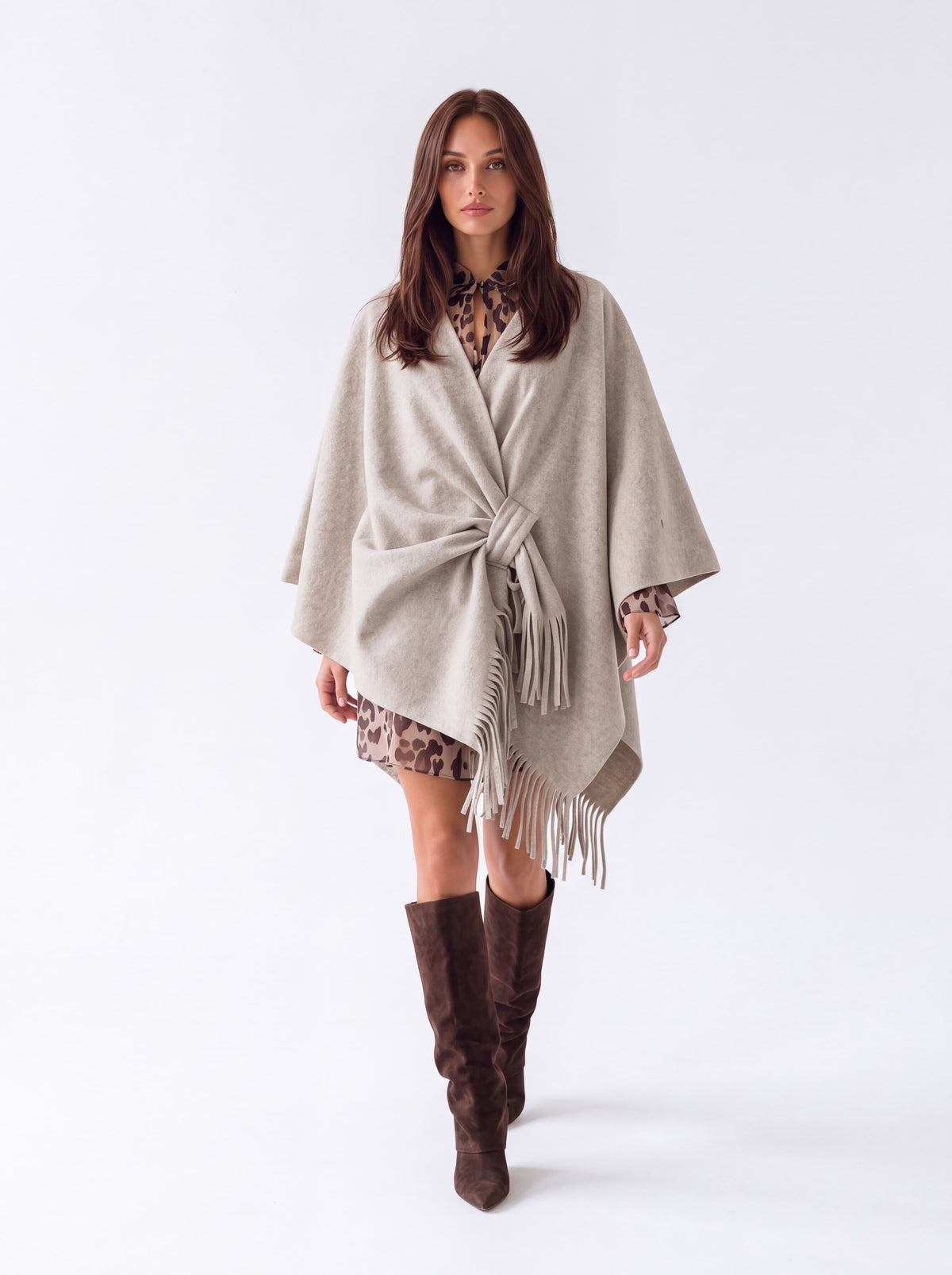 Mantella Aurélie – Beige Mantella donna