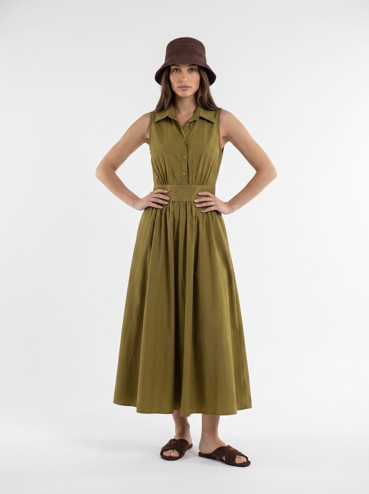Abito Fiordaliso - Verde Olio donna