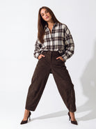 Camicia Althéa – Panna / Testa di Moro Camicia donna