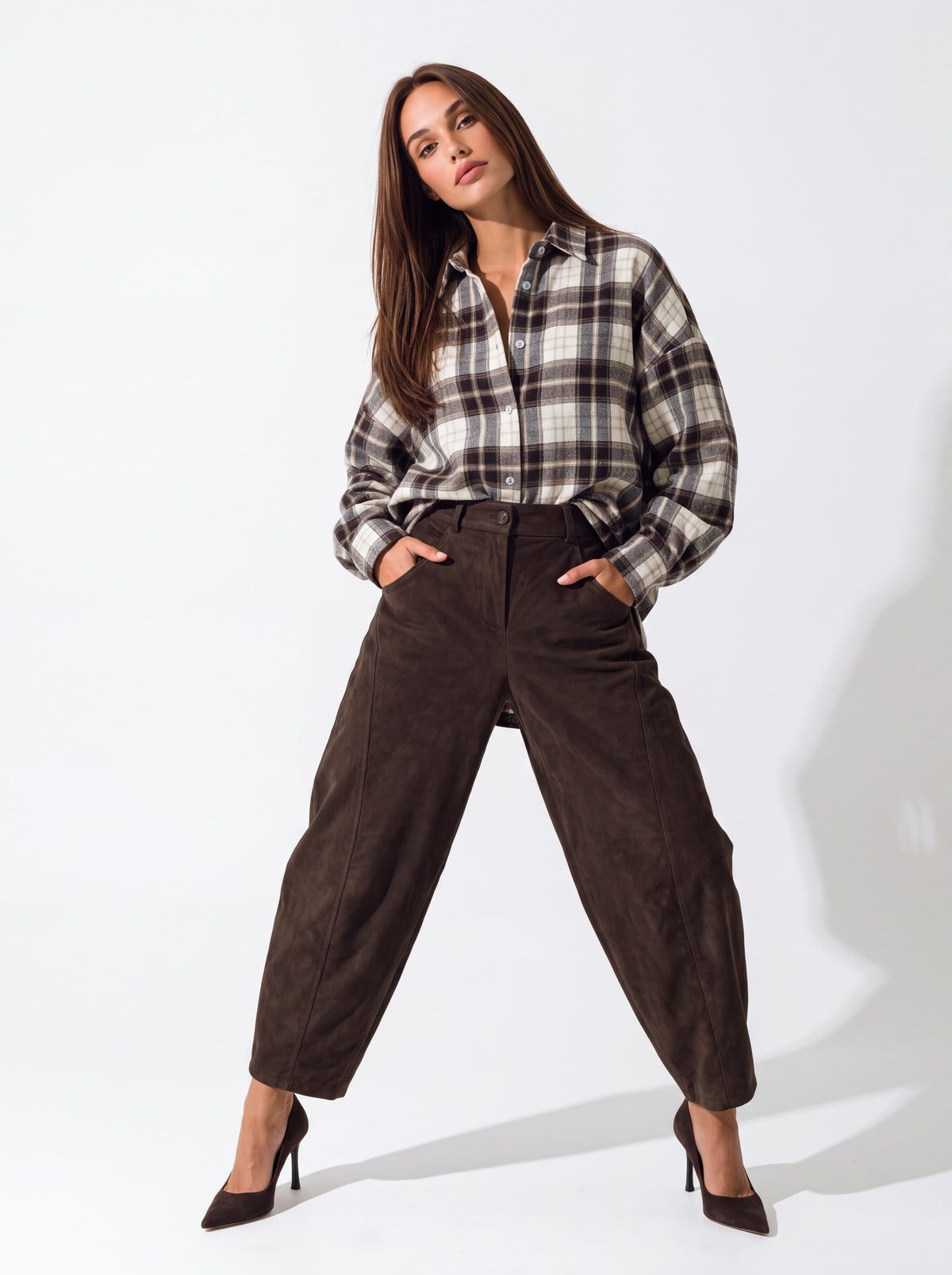 Camicia Althéa – Panna / Testa di Moro Camicia donna